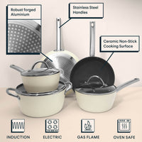 5pc Cooking Pan Set - Aegean Blue
